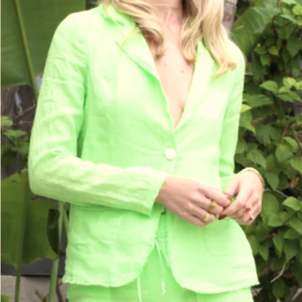 STARK X Woman’s LINEN NEON GREEN BLAZER
